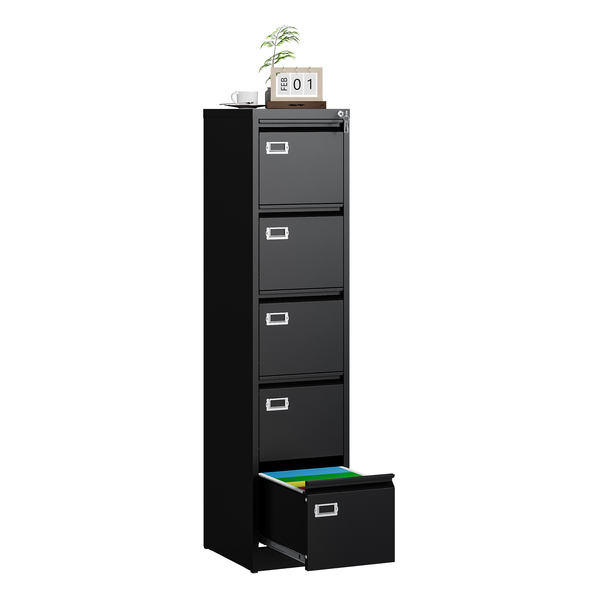 5 Drawer - Black