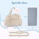 thumbnail image 5 of Bolsa de pañales MoMmore expandible para 2 niños o gemelos, color beige, 5 of 6