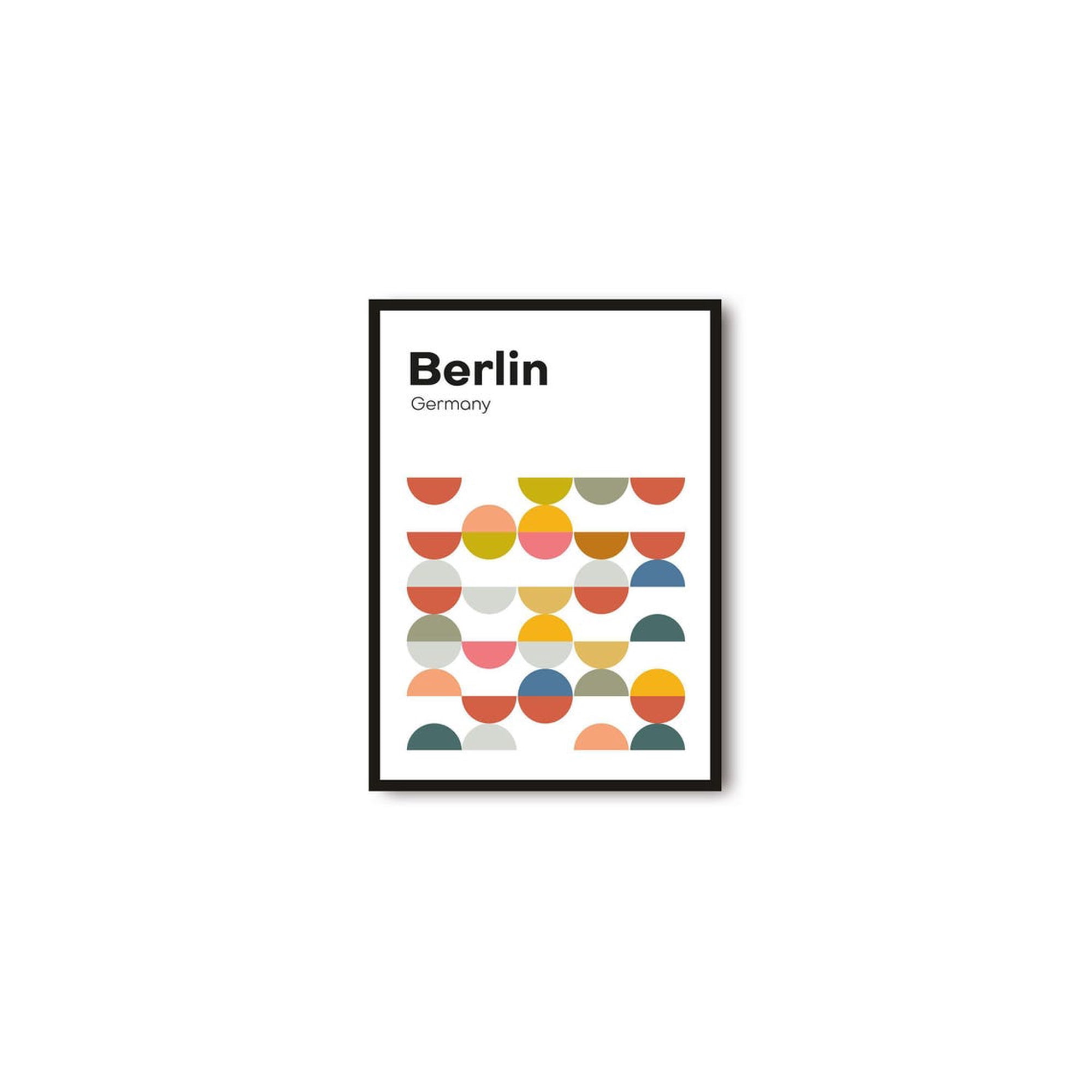 Berlin Travel: Geometric Minimalist Poster Travel Inspired Home And Office Decor