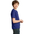 thumbnail image 3 of Port & Company Youth Cotton Essential T-Shirt. Deep Marine. XS., 3 of 4
