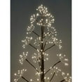 thumbnail image 2 of Hi-Line Gifts Pre-Lit Brown Artificial Cluster Twig Tree - 5' - Warm White LED Lights, 2 of 6