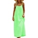 thumbnail image 5 of Una Línea de Vestidos de Verano para las Mujeres 2025 sin Mangas Cami sin Espalda Vestido de Sol Largo Corria de Espagueti Vestidos para las Mujeres, 5 of 9