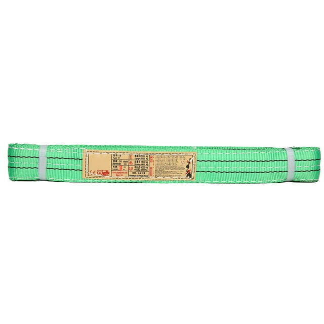 Sangle de Levage pour Grue 3 Mètres X 50mm Polyester Sangle de Levage Industrielle Verte