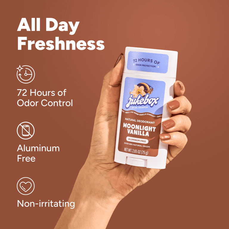 Jukebox Womens Aluminum Free Deodorant Stick, Natural Deodorant