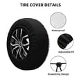 thumbnail image 4 of Easygdp Birds Flowers Wheel Sun Guard, Spare Tire Cover,Universal Trailer Suv Truck Camper Travel,Easy To Install And Remove -16 Inch, 4 of 9