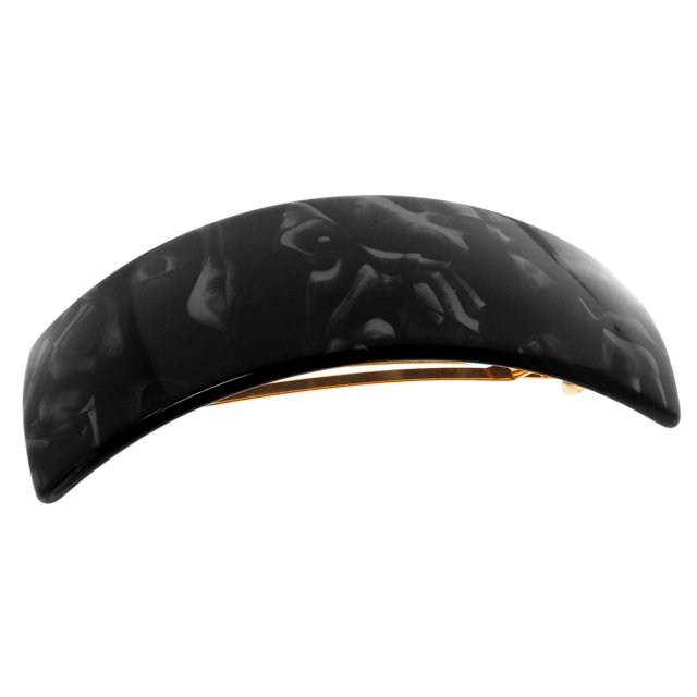 Pasador voluminoso rectangular France Luxe - Nacro Black