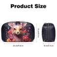 thumbnail image 5 of Fragmented Flowers Digital Bag Oxford Cloth Waterproof Charger Pouch Cable Organizer Box Charger Organizer Box 5.9x9.44x3.14 in, 5 of 6