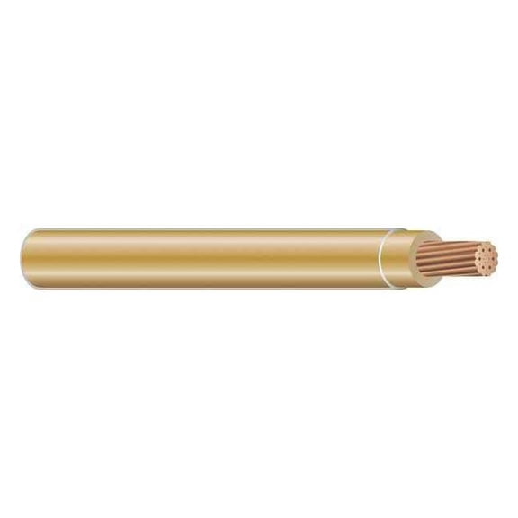 TFFN Building Wire, Copper, 16 AWG, 1C, Beige, Stranded, 500 ft