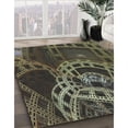 thumbnail image 2 of Ahgly Company Indoor Rectangle Patterned Khaki Green Novelty Area Rugs, 5' x 8', 2 of 6