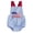 Blue, variant on Akiihool Newborn Onesies Baby Boy Girl Bodysuits Short Sleeve Summer Infant Clothes (Blue,0-3 Months)