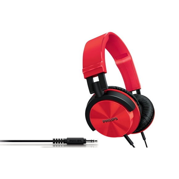 Auriculares de diadema Philips SHL3000RD con cable, rojos