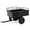 Black, variant on Panapinka ATV Trailer Dump Cart Pull Behind, 750 LB Capacity, 15 Cu.Ft, Heavy Duty Steel Utility Trailer for Lawn Tractor with Raised Side Rails, Lawn Carts Tow Behind for Garden Yard