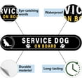 thumbnail image 3 of 8 Sheets Service Dog on Board Stickers Mini Vinyl Warning Stickers Black White Yellow Coated Self Adhesive Stickers Waterproof Service Dog on Board Decals Safety Sign for Wall 174x276mm, 3 of 9