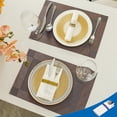 thumbnail image 3 of NOGIS 50 Pack Gold Paper Dinner Napkins with Built-in Flatware Pocket Disposable Paper Hand Napkins for Parties, Weddings, Events Linen-Feel 16x16 inches, 3 of 7