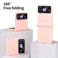 thumbnail image 6 of MonsDirect for 6.7 inch Samsung Galaxy Z Flip 4 5G 2022 Case, Hinge Protection Hard PC Back Shell Anti-Drop Slim Shockproof Full Coverage with Independent Lens Circle for Galaxy Z Flip 4, Pink, 6 of 7
