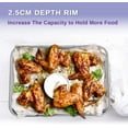 thumbnail image 4 of Baking Tray Set of 2,Casewin Stainless Steel Baking Sheet Pan Professional, Non Toxic & Healthy, Mirror Finish & Rust Free, Easy Clean & Dishwasher Safe, 4 of 5