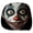 A001- Clear (Clown Print), variant on 2 Pack, Clown Halloween Decorations 10 Inch Headrest Covers for Cars Creepy Scary Horror Car Accessories Spooky Halloween Car Decor for Vehicle Interior Car Seat Protectors