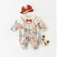 thumbnail image 5 of Baby Boys Girls Jumpsuit Hoodie Romper Boys Girls Cute Fashion Pullover Knite Jumpsuit Children's Clothing Z0M-Red, 3-6 Months, 5 of 8