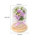thumbnail image 2 of Flores artificiales, flores falsas, flores artificiales, set de regalo para mujer, ramo de rosas, regalo de San Valentín, flor eterna, cubierta de cristal, luz LED, caja de regalo., 2 of 2
