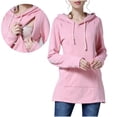 thumbnail image 3 of Breaise Womens Breastfeeding Sweatshirt Slim Nursing Hoodie Sweatshirt Long Sleeves Breastfeeding Maternity Tops Casual Clothes, 3 of 8