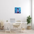 thumbnail image 2 of Stupell Industries Girl Pink Flower Blossoms Garden Fairies Blue Scenery Canvas Wall Art, 24 x 24, Design by Jeremiah Ketner, 2 of 5