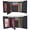Black, variant on Swiss Marshall Men's Vegan Leather RFID Trifold Wallet with 2 ID Windows Extra Capacity