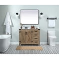 thumbnail image 6 of Elegant Kitchen and Bath 42 inch Single bathroom vanity in natural oak with backsplash, 6 of 8