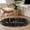 Green, variant on Welcome Leaf Round Area Rug 4 FT, Non Slip Indoor Outdoor Rug, Pastoral Summer Botanical Wooden Brown Washable Soft Circular Carpet Non-Shedding Floor Mat for Coffee Table Nursery Foyer Balcony