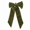 thumbnail image 5 of 9.5x16 Inch Christmas Tree Topper Bow, Room Decor Ribbon Xmas Signature Velvet Bow for Wedding Engagement Birthday Party, Christmas Decoration for Home Wreath Door Wall( Red ), 5 of 6