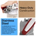 thumbnail image 4 of GORILLA GRIP Stainless Steel Manual Can Opener, Soft Touch Handle, Built-In Bottle Opener, Red, 4 of 10