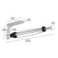 thumbnail image 3 of Paper Towel Holder, Easy Tear Wall Mount Under Cabinet , Aluminum Alloy Paper Roll Holder Adhesive or Screw, 3 of 5