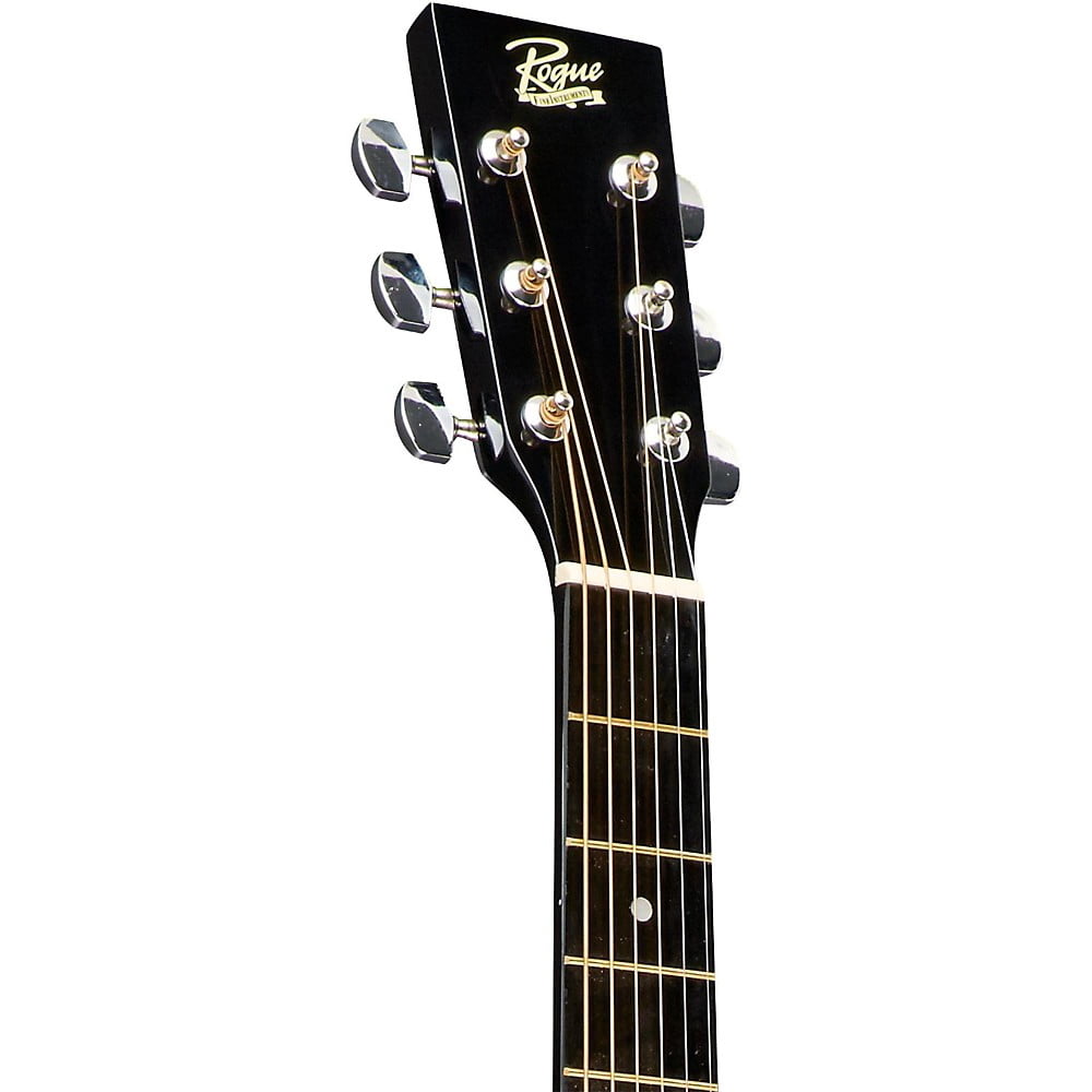 Rogue RA-090 Concert Cutaway Acoustic-Electric Guitar Black