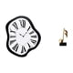 thumbnail image 1 of Reloj de pared nórdico con números , reloj electrónico con diseño distorsionado, figura de escritorio con forma de nota musical, escultura, 1 of 8