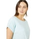 thumbnail image 3 of Maine - Camiseta Essential de Slub Manga Enrollada para Mujer (Azul Pálido), 3 of 3