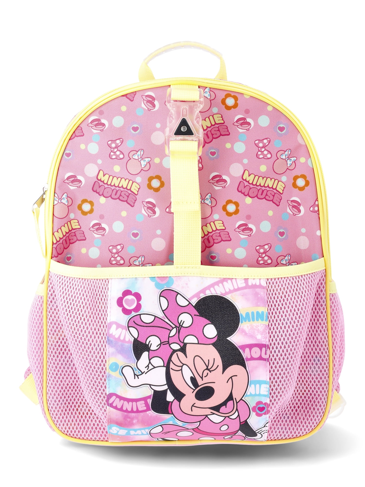 Disney Minnie Mouse Toddler Girls 14" 4-Piece Backpack Set, Light Pink