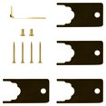 thumbnail image 6 of CRL GRA037BR Brass Grande 037 Series Wall Mount Standard Back Plate Hinge, 6 of 6