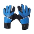 thumbnail image 2 of lacooooppia Goalkeeper Gloves Finger Protection for Kids Football Gloves for Goalkeeping Blue Size 7, 2 of 8
