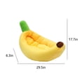 thumbnail image 3 of LSLJS Banana Cats Litter Dog Kennel Winter Warm Dog Kennel Cats Litter Removable and Washable Warm Padded Cats Litter Mat Banana Bed Cats Bed Dog Bed, Cats Bed, 3 of 9