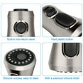 thumbnail image 5 of Durable ABS Plastic Pull Down Faucet Spray Head Replacement Chrome Finish, 9 Adapters for Moen, Delta, Kohler, 5 of 7