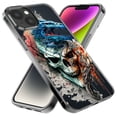 thumbnail image 2 of MUNDAZE Apple iPhone XR Fantasy Blue Dragon Dream Skull Double Layer Phone Case Cover, 2 of 5