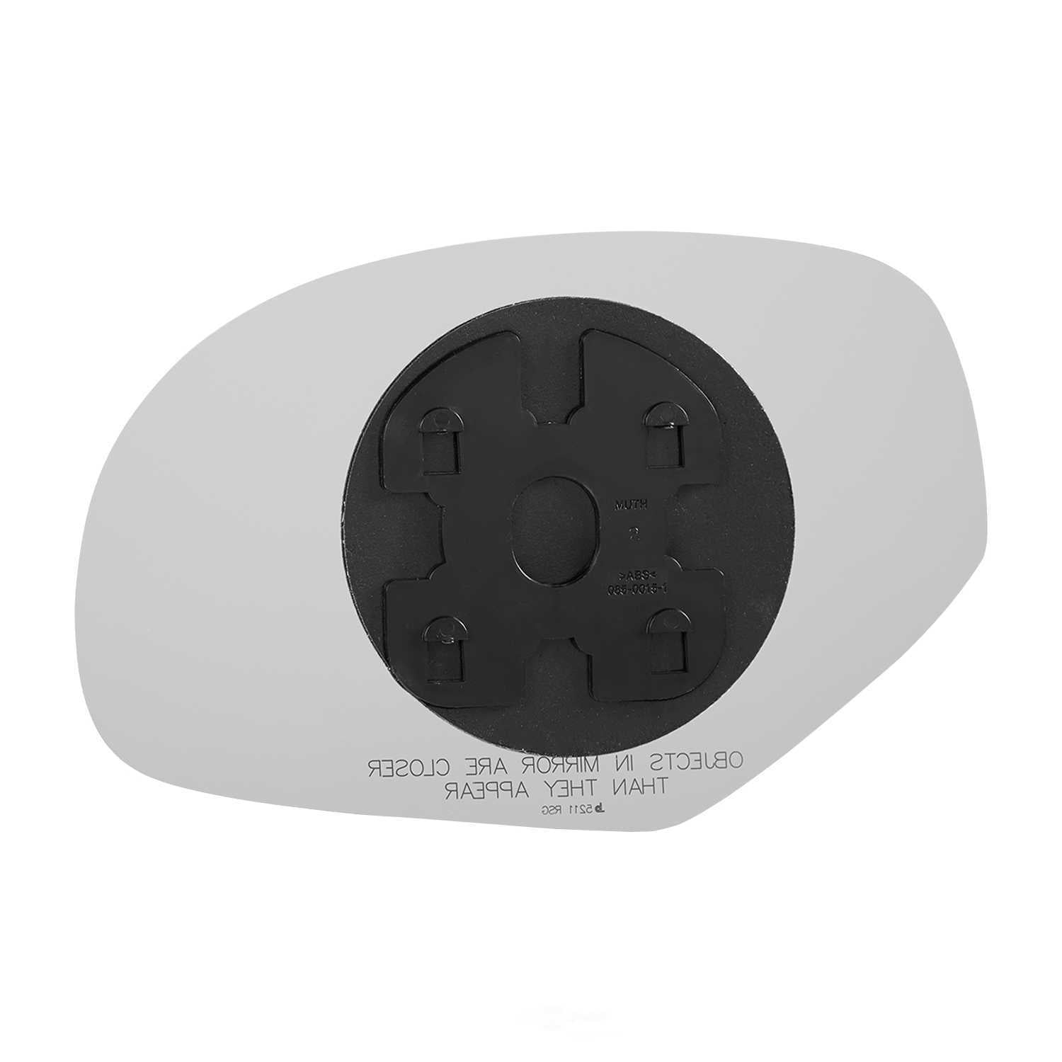Burco Side View Mirror Replacement Glass with Motor Mount Plate - Clear Glass - 5211RSG