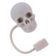 thumbnail image 2 of Pajita Silicona Con Forma Calavera Adornos 10 Mm para 30/40 Oz (gris), 2 of 4