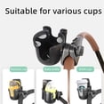 thumbnail image 3 of Portavasos para Cochecito, Portavasos Universal 2 en 1 para Botellas y Teléfonos, Portavasos de 360 ​​Grados para Cochecitos, Sillas de Ruedas, Bicicletas (Negro) RV, 3 of 5