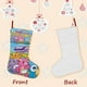 thumbnail image 3 of Care Bears Tema: Calcetines de Navidad, fino lino blanco para colgar en escaleras y chimenea, decoración navideña para el hogar, regalo de Navidad. 54cm × 38cm, 3 of 5