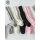 thumbnail image 5 of Luxtrada - Calcetines largos de punto para mujer, de lana, cálidos, de invierno, informales, hasta el muslo, por encima de la rodilla, calentadores de piernas para niña (1 par), 5 of 5
