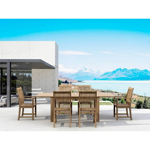 Anderson Teak Bahama Chicago 7-Pieces Dining Set Chair B