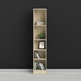 thumbnail image 4 of Tvilum Element Tall Narrow 5-Shelf Office Bookcase for Adults, Oak Structure, 4 of 8