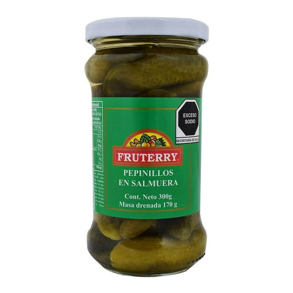 Pepinillos Fruterry en salmuera 300 g
