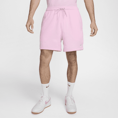 Nike Club Men's French Terry Flow Shorts Color: Pink Foam/Pink Foam/White Size: XS