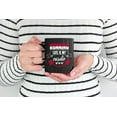 thumbnail image 2 of Running Late Is My Cardio, a Latecomer, Black 11oz Ceramic Mug, 2 of 5